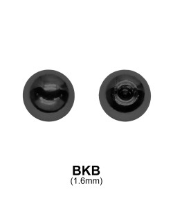 Black Plated Micro Ball Basic BKB (1.6)