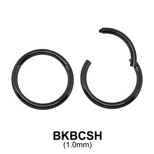 Black Plated Segment Ring BKBCSH 1.0mm