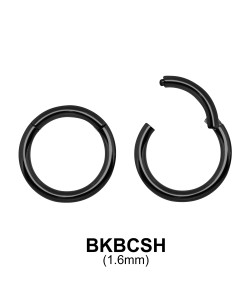 Black Plated Segment Ring BKBCSH 1.6mm