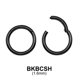 Black Plated Segment Ring BKBCSH 1.6mm