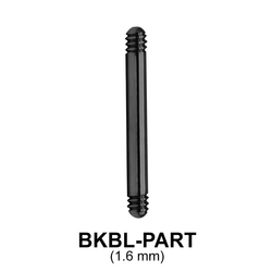 Black Steel Straight Barbell Part BKBL-PART