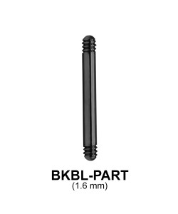 Black Steel Straight Barbell Part BKBL-PART