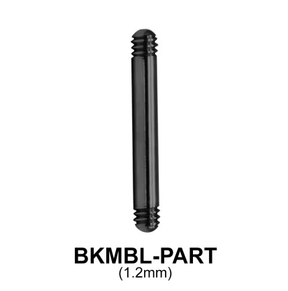  Black Steel Micro Straight Barbell Part BKMBL-PART