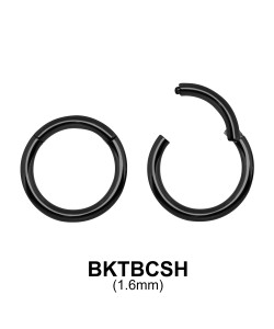 G23 Black Plated Segment Ring BKTBCSH 1.6mm