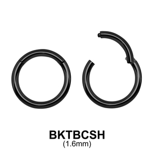 G23 Black Plated Segment Ring BKTBCSH 1.6mm