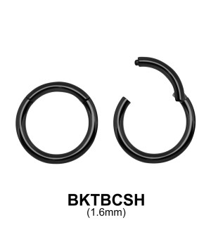 G23 Black Plated Segment Ring BKTBCSH 1.6mm