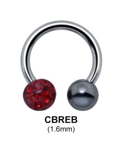 Circular Barbells Epoxy Rainbow Ball CBREB