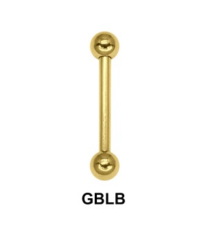 1.6mm Straight Barbells Ball GBLB