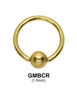 Gold Plated Micro Ball Closure Ring GMBCR (1.0)