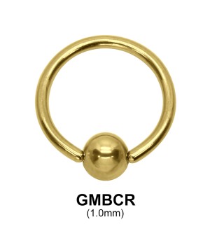 Gold Plated Micro Ball Closure Ring GMBCR (1.0)