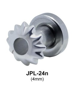 Hollow Flower Ear Piercing CZ Plugs JPL-24n