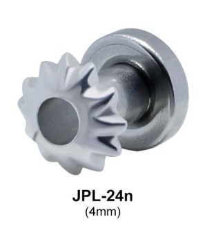 Hollow Flower Ear Piercing CZ Plugs JPL-24n