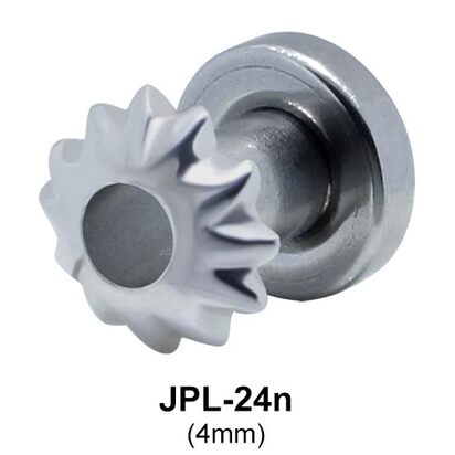Hollow Flower Ear Piercing CZ Plugs JPL-24n