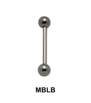 1 mm Straight Barbells Ball with Treading 1.2mm MBLB