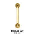 1.2mm Straight Barbells ball MBLB