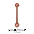 1.2mm Straight Barbells ball MBLB
