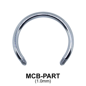 1.0mm Micro Circular Barbells with Treading 1.2mm MCB-PART