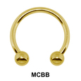 1.2 mm Micro Circular Barbells Ball MCBB