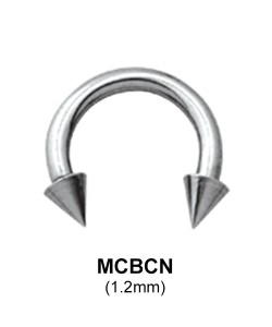 Circular Barbells Cone Basic Face Piercing MCBCN