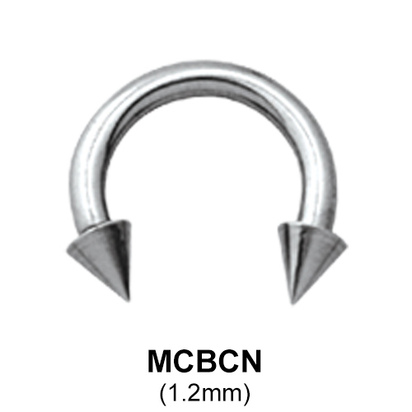Circular Barbells Cone Basic Face Piercing MCBCN