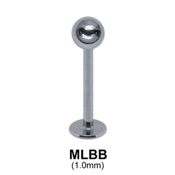 1.0 mm Labrets Ball with Treading 1.2mm MLBB