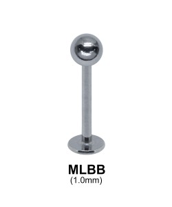 1.0 mm Labrets Ball with Treading 1.2mm MLBB