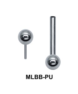 S 316L Push-in Barbells Ball MLBB-PU