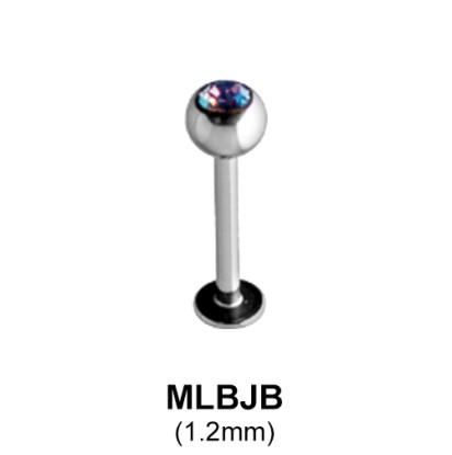 Basic Labrets with Jewelled Ball MLBJB