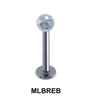 Labret Epoxy Rainbow Ball MLBREB