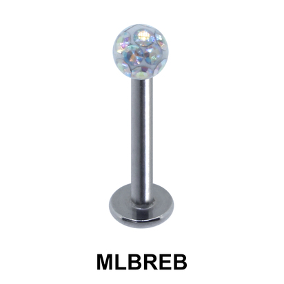Labret Epoxy Rainbow Ball MLBREB
