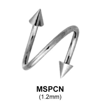 Spiral Cones Basic Face Piercing MSPCN