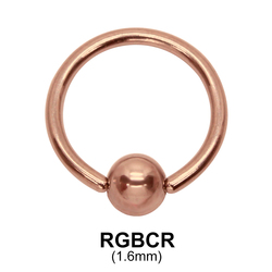 Rose Gold Ball Closure Ring RGBCR