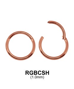 Rose Gold Plated Segment Ring RGBCSH 1.0mm