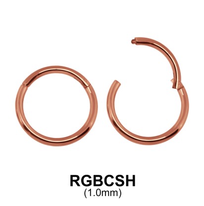 Rose Gold Plated Segment Ring RGBCSH 1.0mm