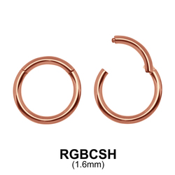 Rose Gold Plated Segment Ring RGBCSH 1.6mm