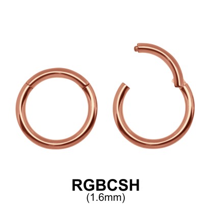 Rose Gold Plated Segment Ring RGBCSH 1.6mm