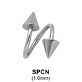 Spiral Cones Basic Face Piercing MSPCN
