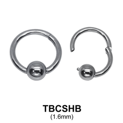G23 Titanium Segment Ring TBCSHB 1.6mm