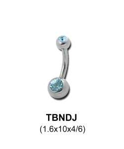 G23 Basic Titanium Belly Piercing TBNDJ