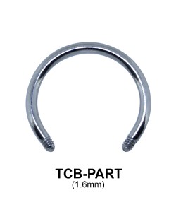 G23 Circular Barbell Basic Titanium Part TCB-PART