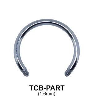 G23 Circular Barbell Basic Titanium Part TCB-PART