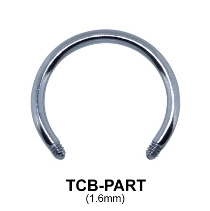 G23 Circular Barbell Basic Titanium Part TCB-PART