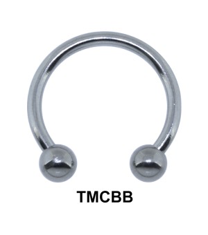 Basic Titanium Circular Barbells Ball TMCBB 1.2mm