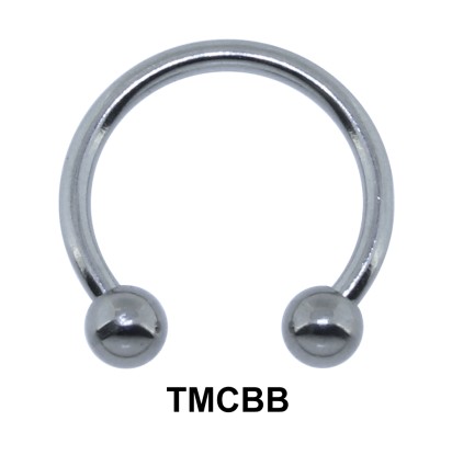 Basic Titanium Circular Barbells Ball TMCBB 1.2mm