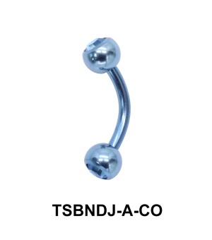 Basic Titanium Banana Jewelled Balls TSBNDJ