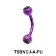 Basic Titanium Banana Jewelled Balls TSBNDJ