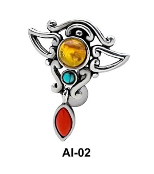 Extraordinary Design Upper Belly Piercing AI-02