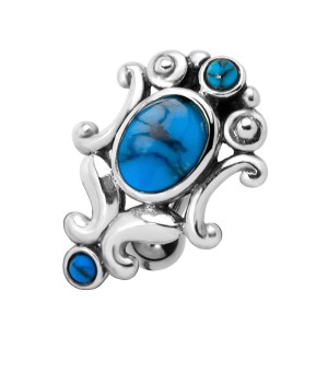 Turquoise Stone Belly Piercing AI-06