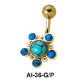 Multiple Stone Belly Piercing AI-36