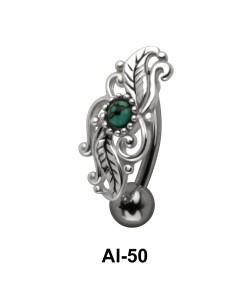 Attractive Belly Filigree Piercing AI-50